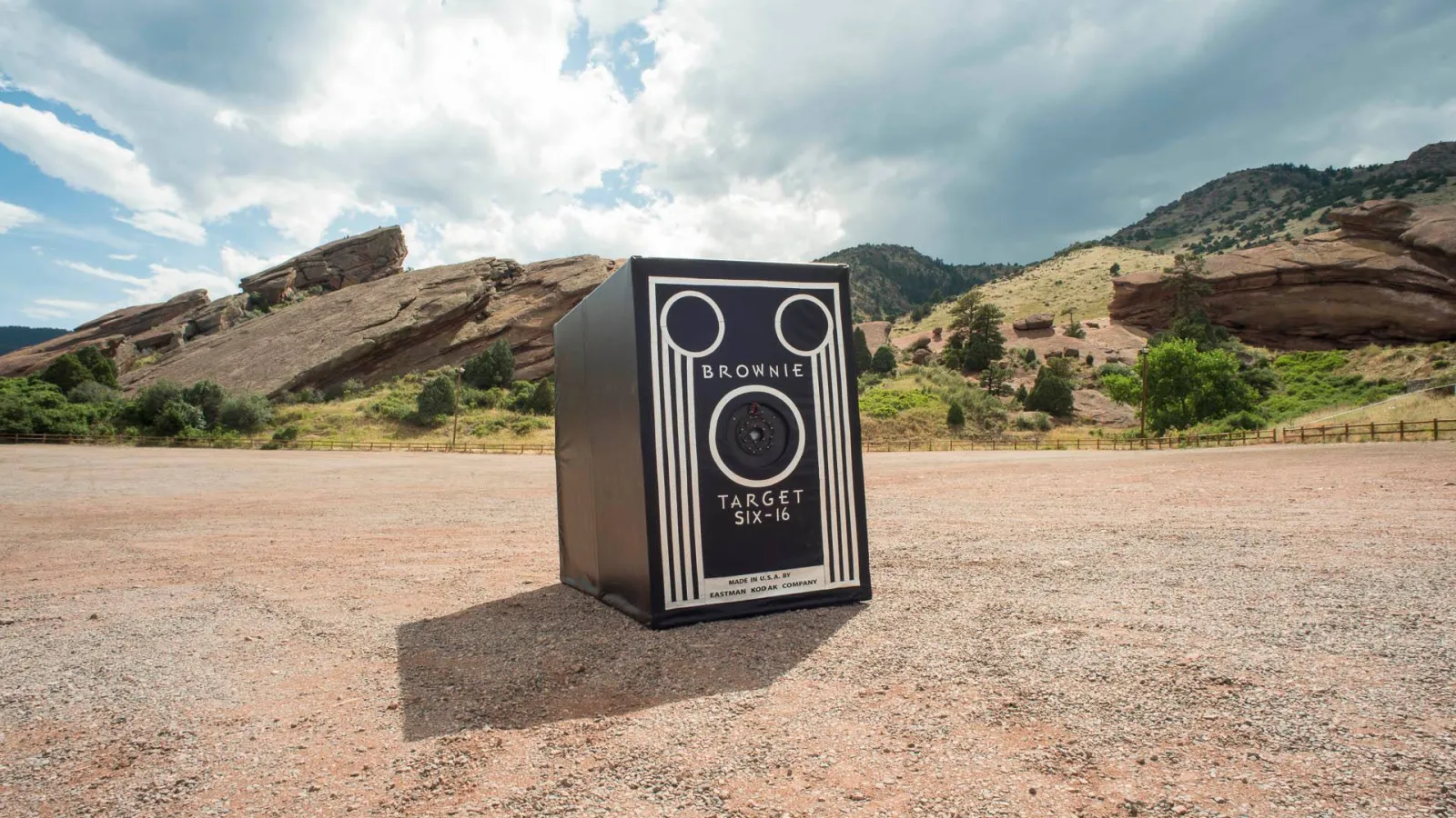 Brownie camera in the desert