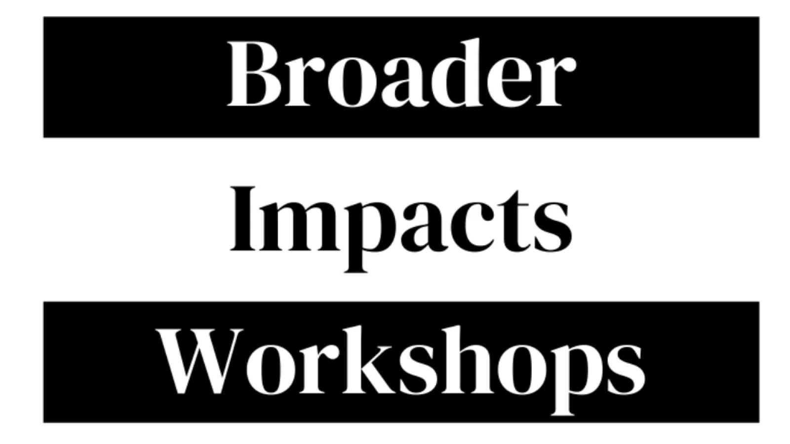 Broader Impacts Workshops banner