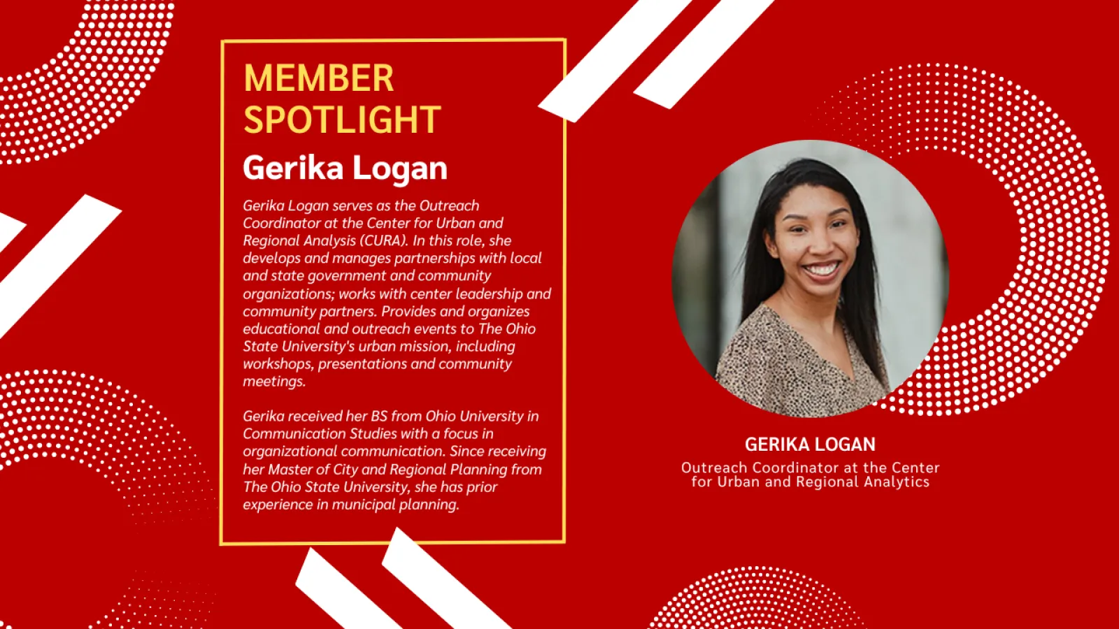 Member Spotlight - Gerika Logan