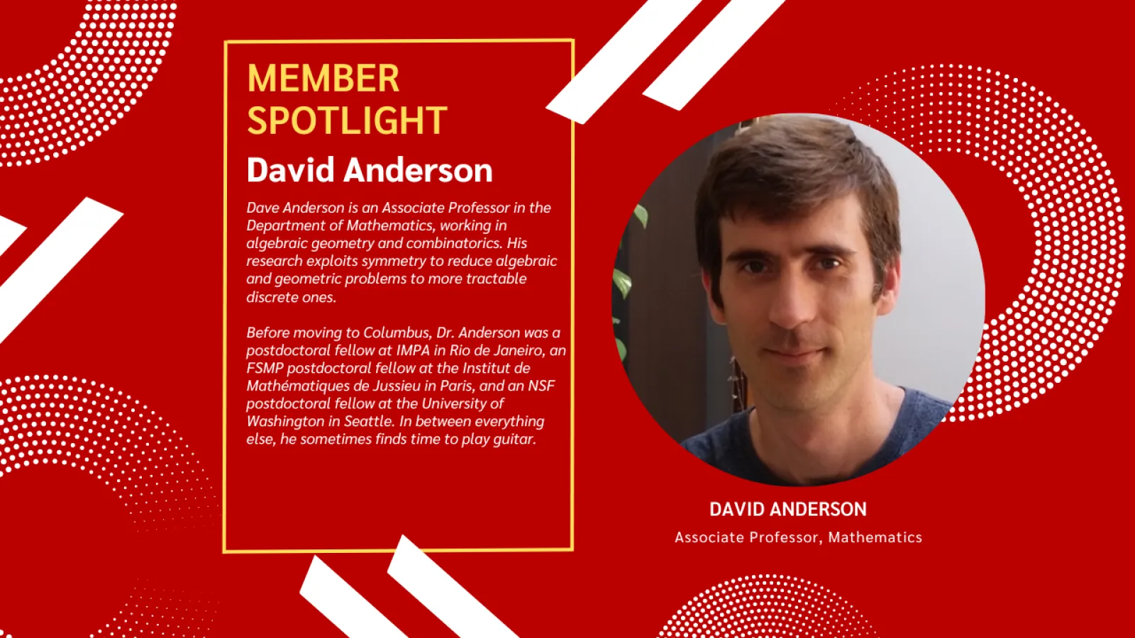 STEAM Factory member spotlight - David Anderson