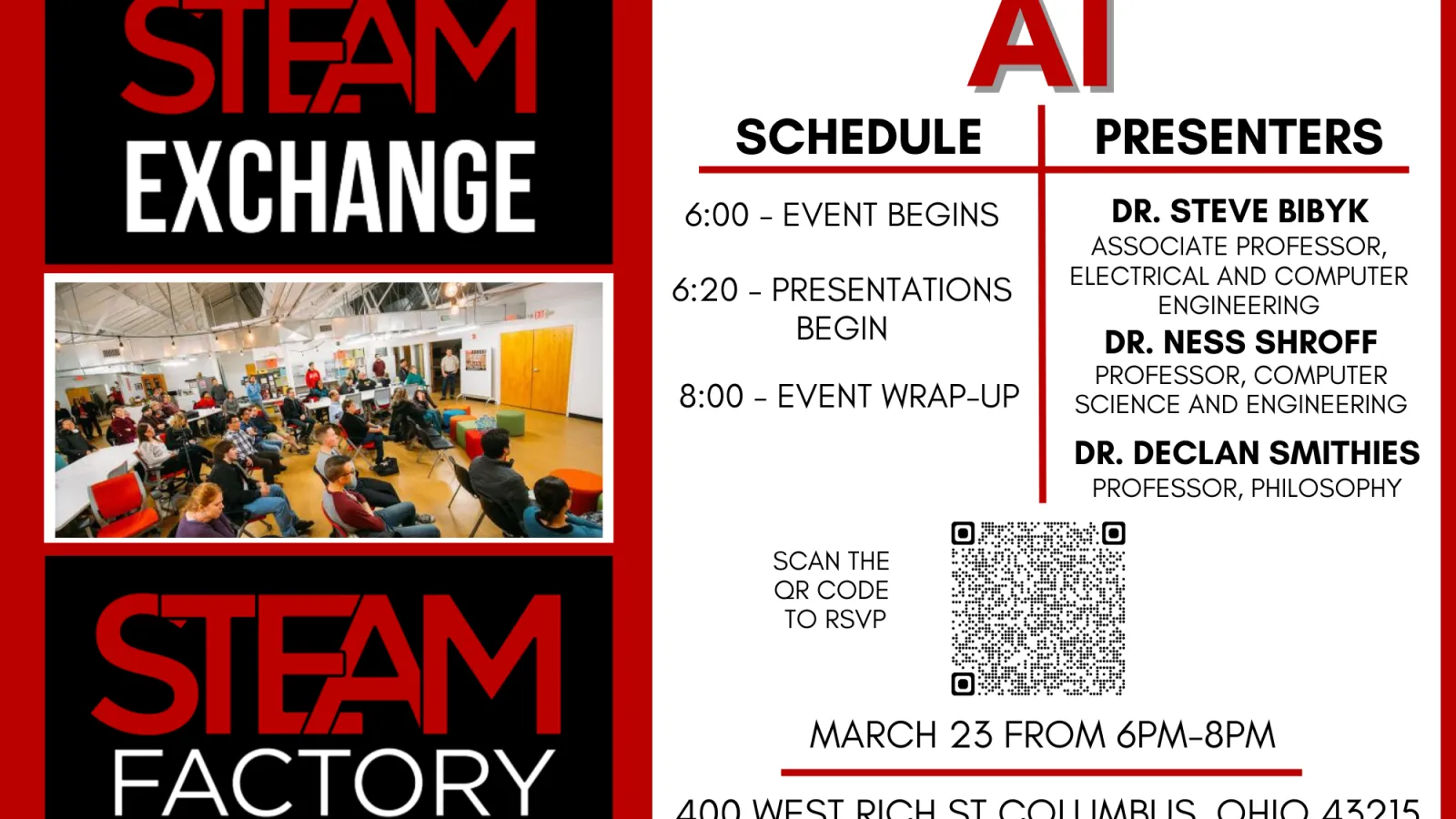 STEAM Exchange Flyer
