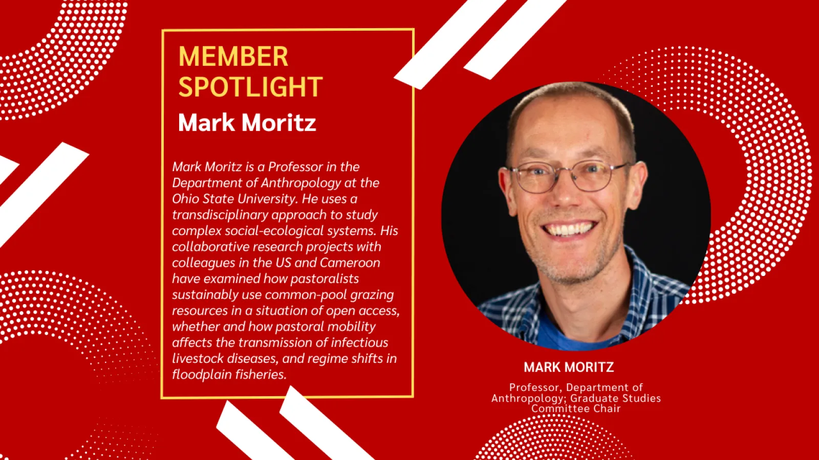 Bio for Mark Moritz, information is in article below