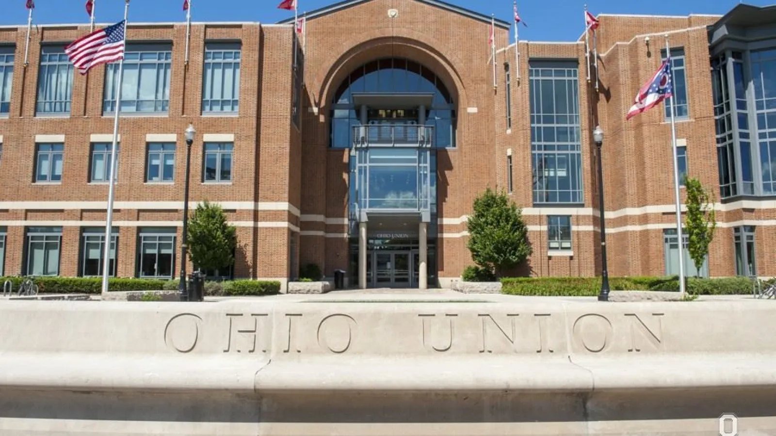 Picture of the front entrance of the Ohio Union