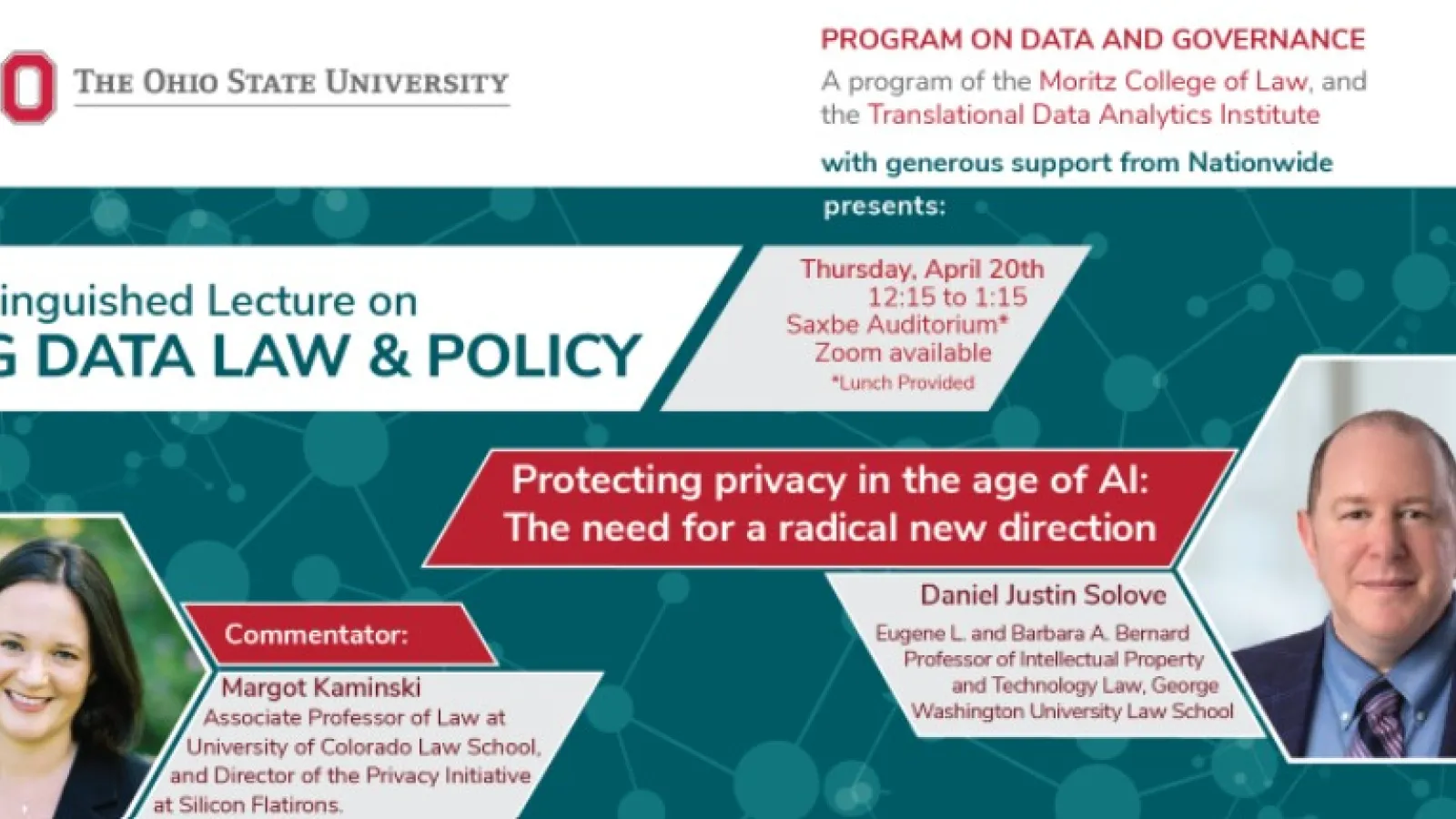 A flyer advertising the lecture, all information from it is in the event description