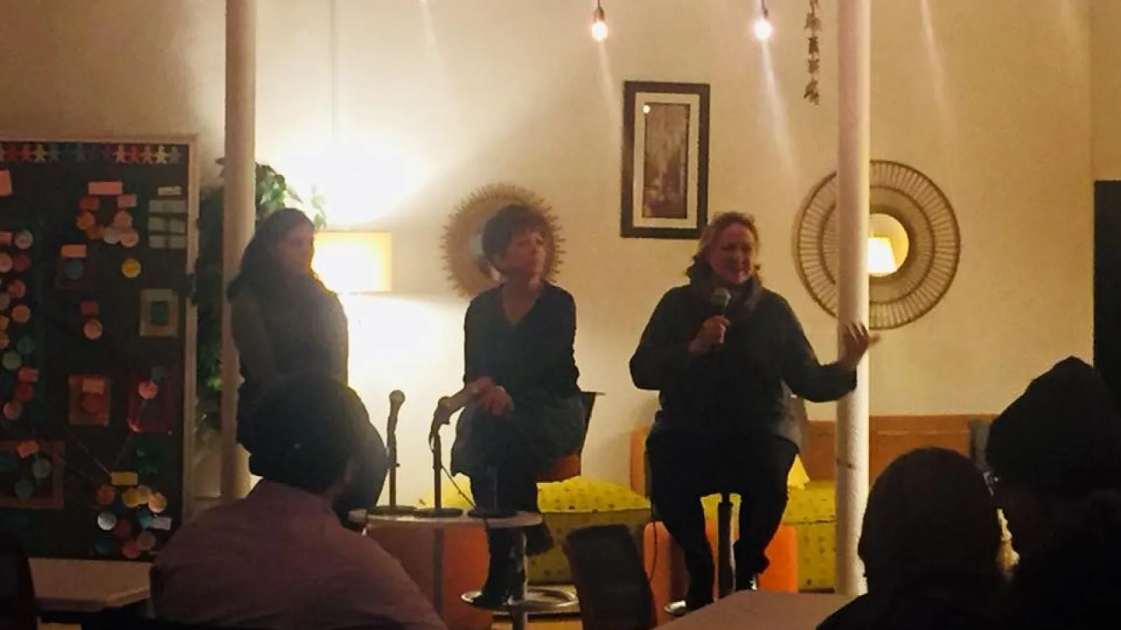 Panelist answering questions from the screening of Byrd 1933 at STEAM Factory