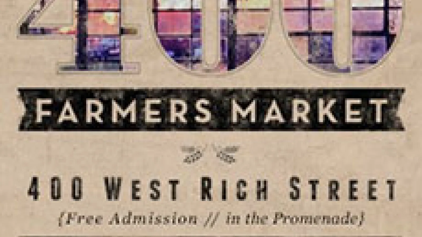 Flyer for STEAM at 400 West Rich Market 