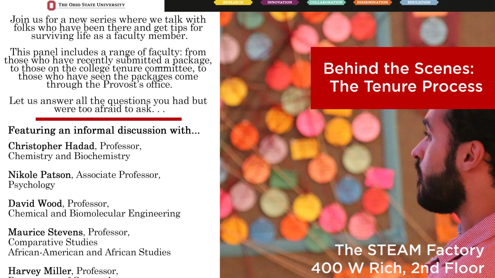 Information flyer for the event, listed in event description 
