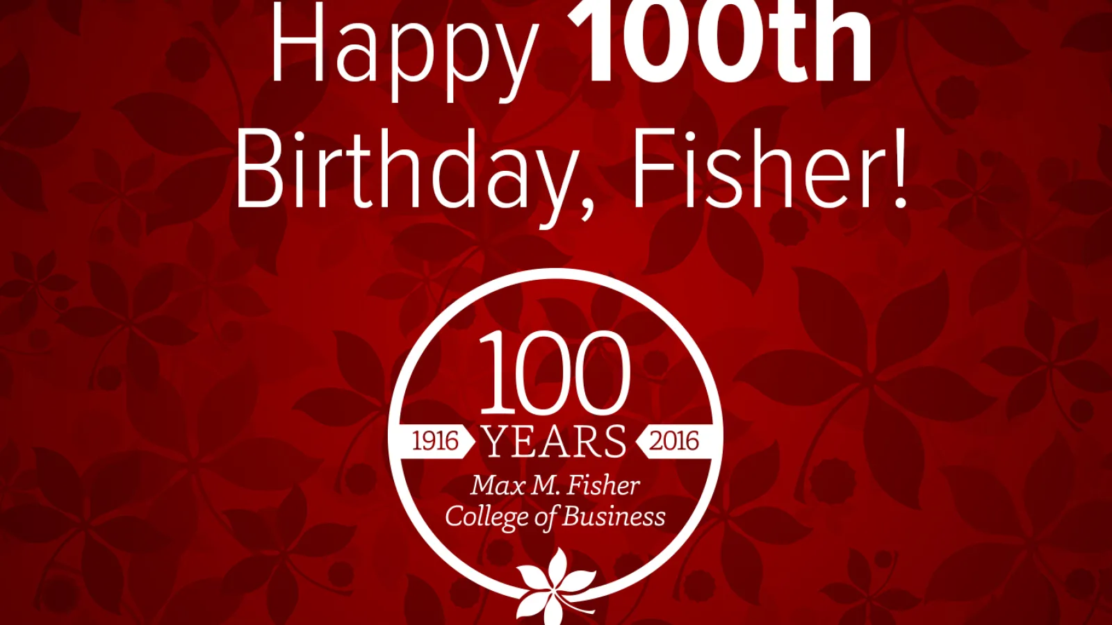 Fisher Centennial Celebration Logo
