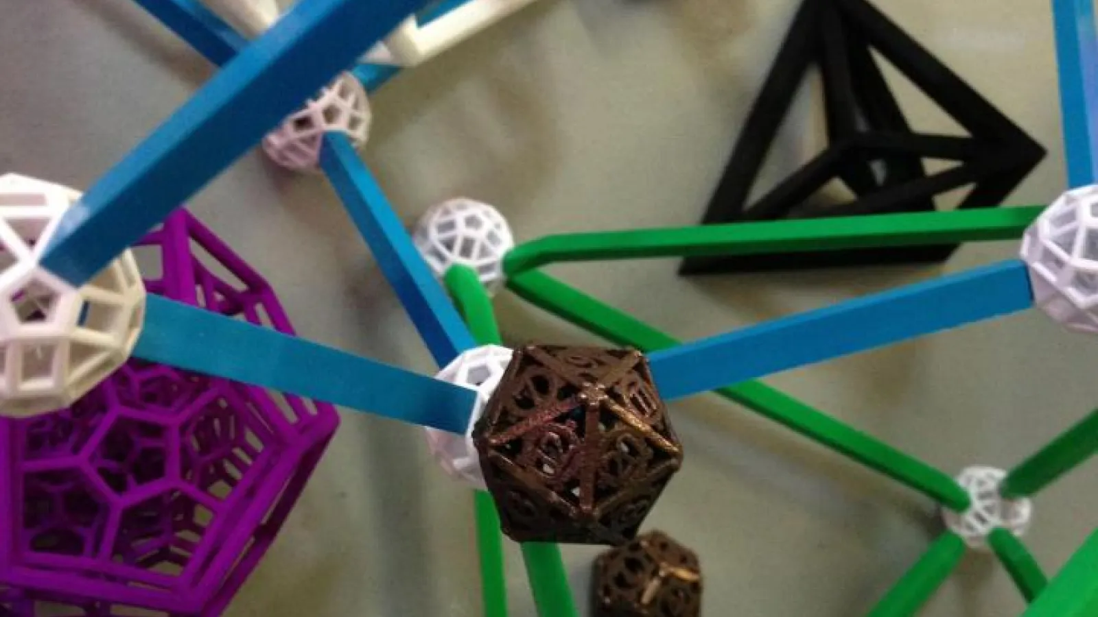 molecule structure made from plastic spheres and rods