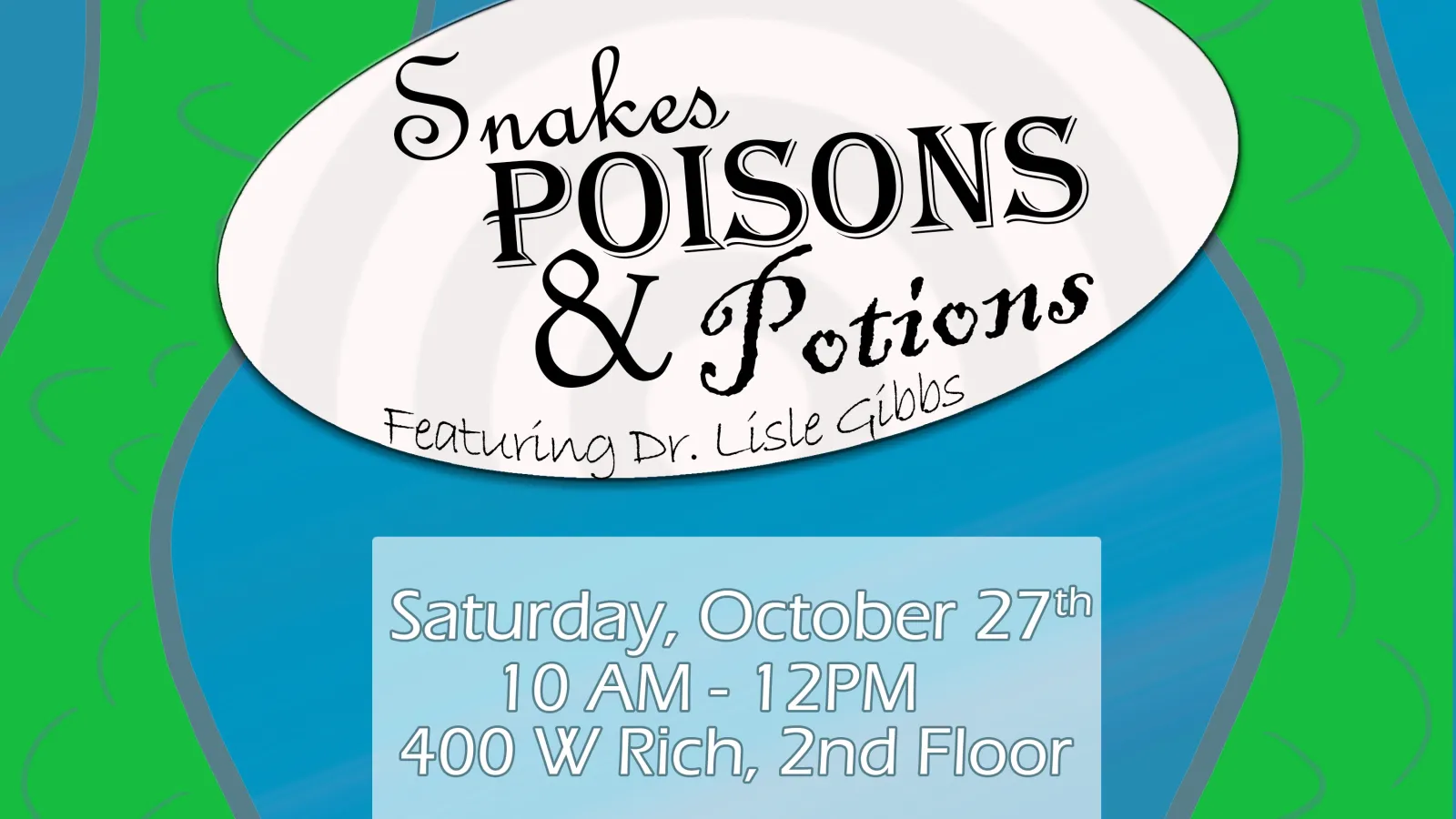 flyer for the October Saturday with a Scholar. 