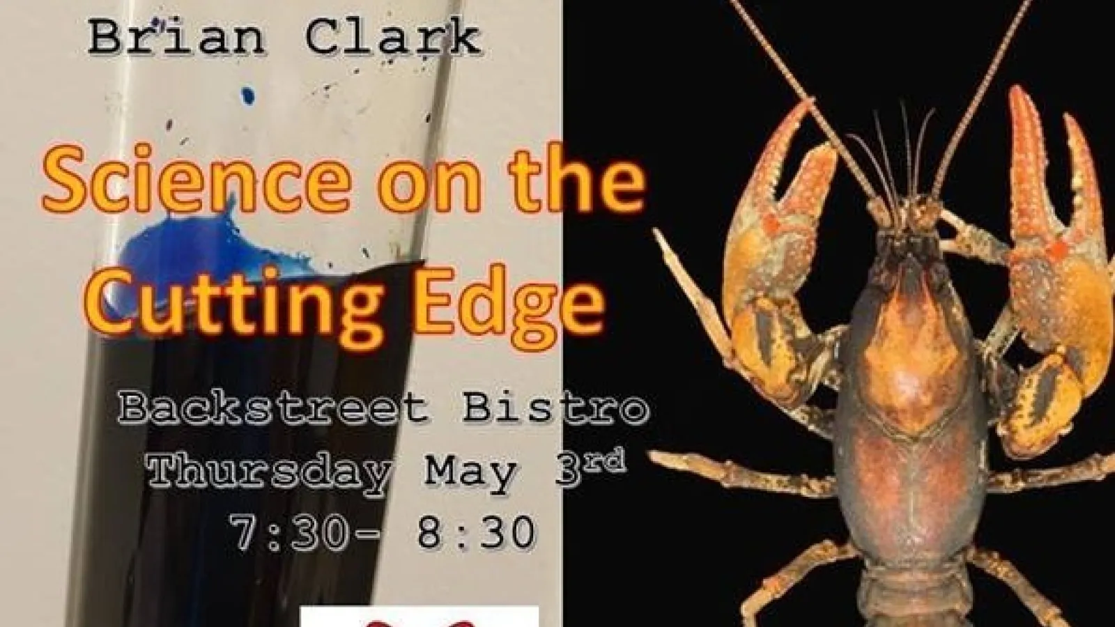 Science on the Cutting Edge flyer for Columbus Science Pub