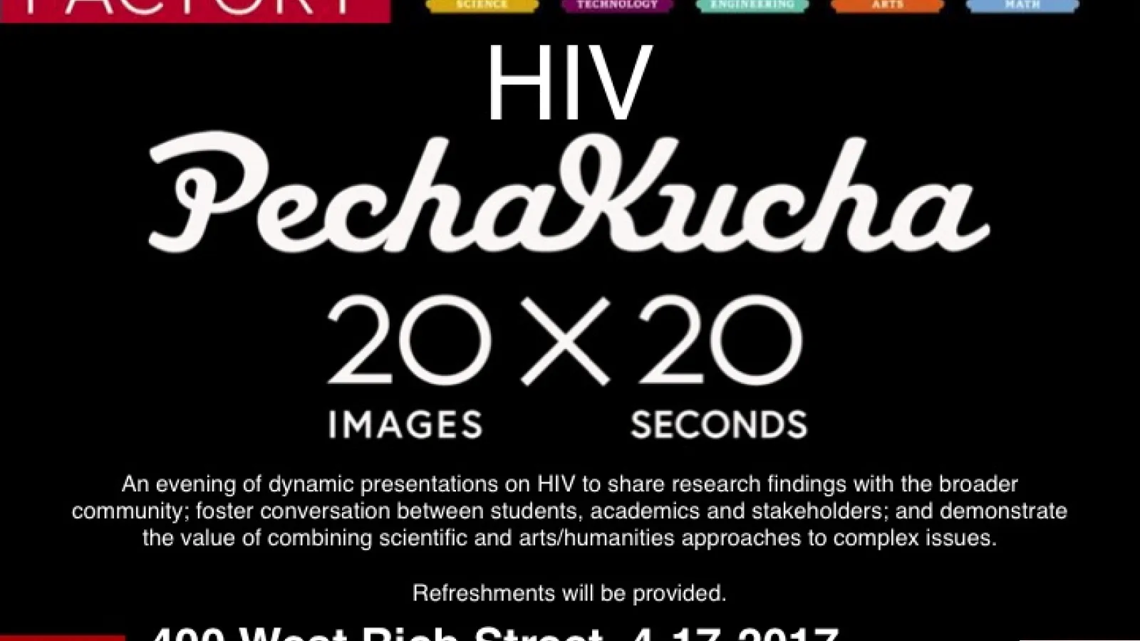 HIV Pecha Kucha Flyer