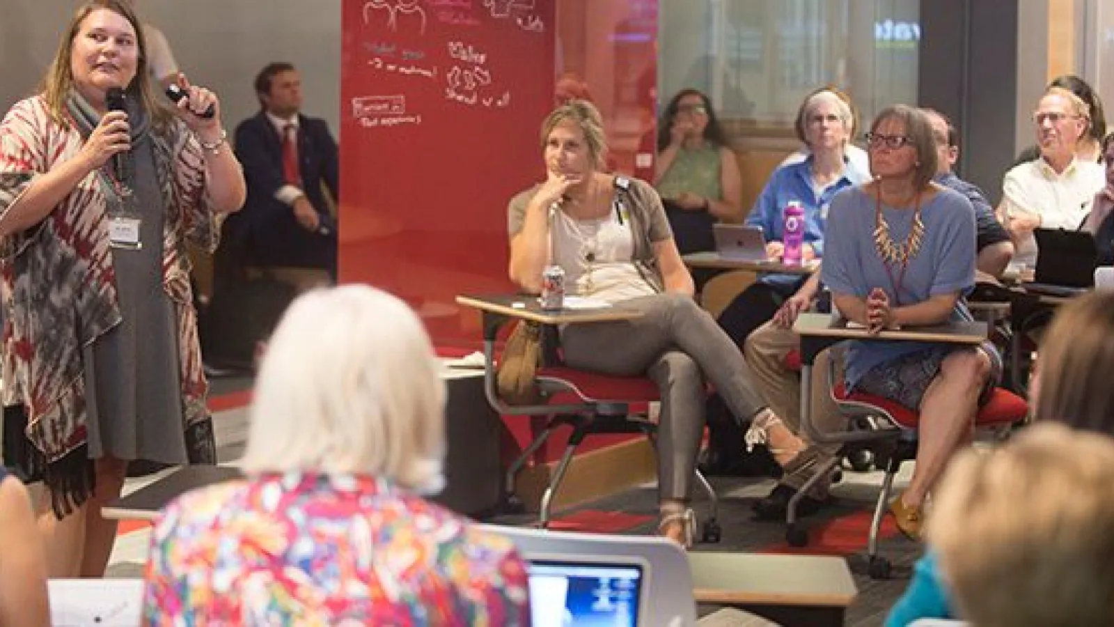 picture of a speaker at an osu innovate event