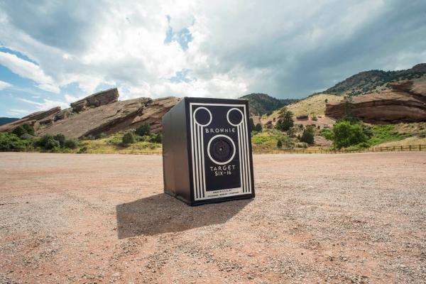 Brownie camera in the desert