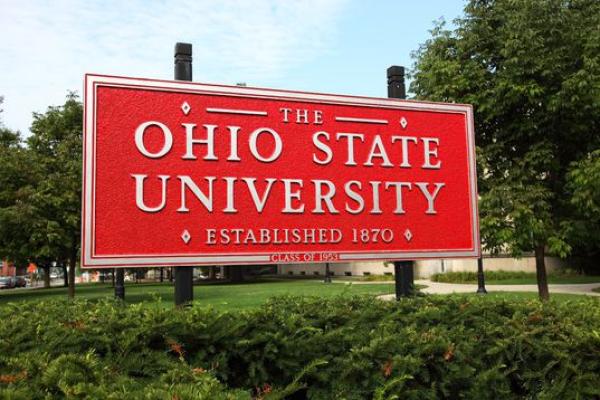 A picture of The Ohio State University sign