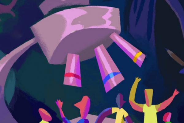 CARE graphic of people dancing