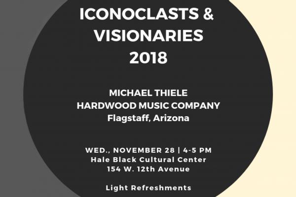 Iconoclasts_Nov informational flyer for the event, displays date, time, location, etc.