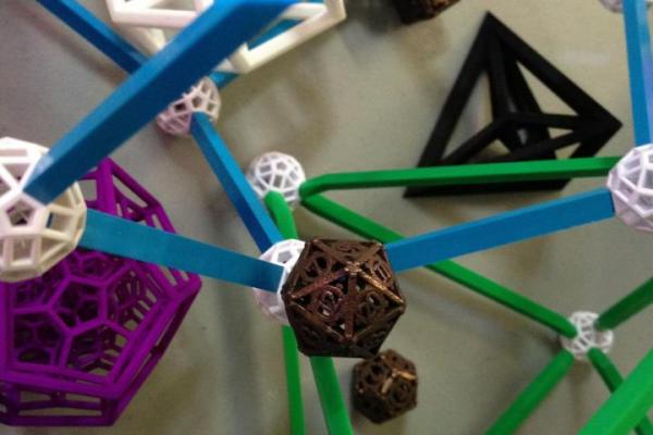molecule structure made from plastic spheres and rods