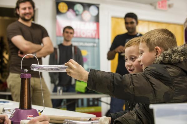 Kids learning activities at The STEAM Factory