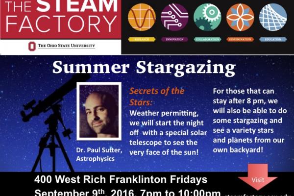 Franklinton Friday: Summer Stargazing Franklinton Friday: Summer Stargazing Flyer