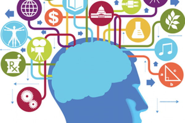 Image of a head with icons representing many different disciplines Image of a head with icons representing many different disciplines